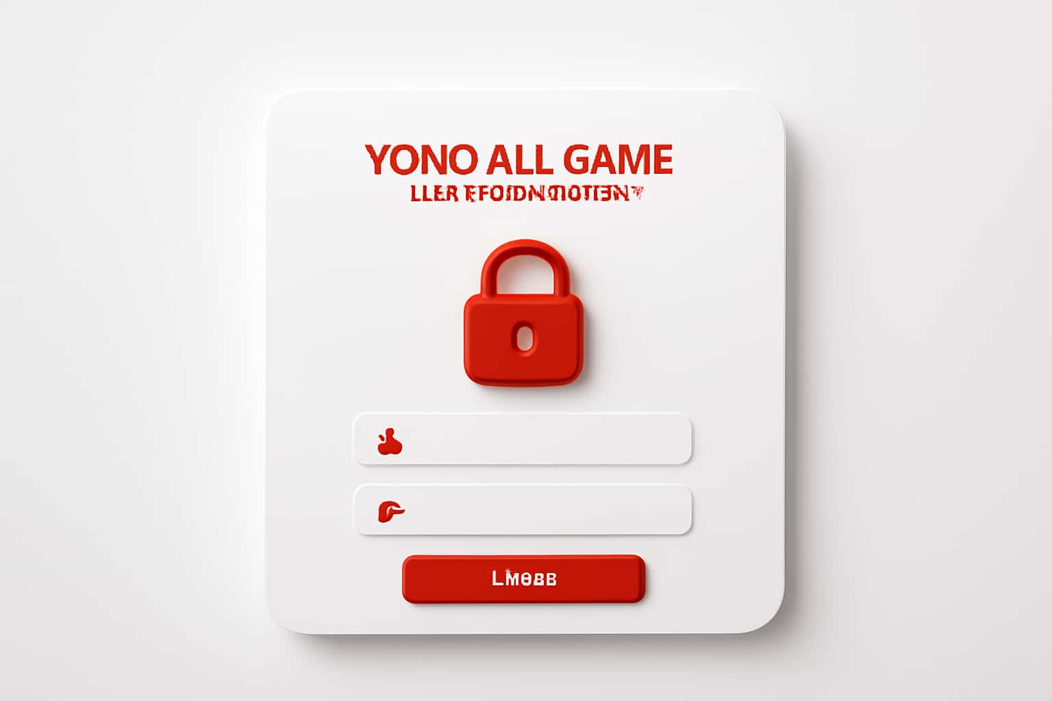 Yono All Game User Authentication Interface