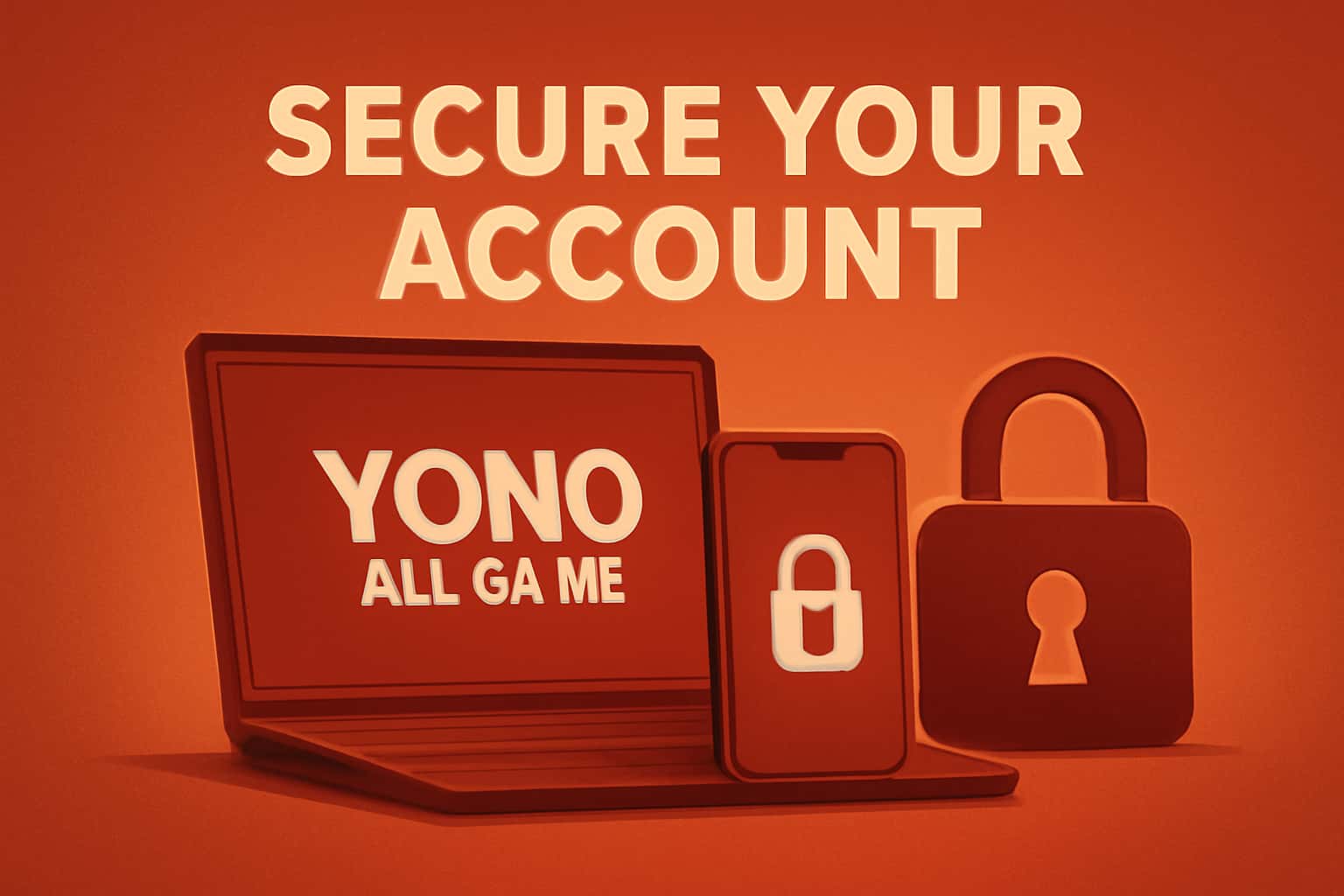 Visual representation of securing a Yono All Game account