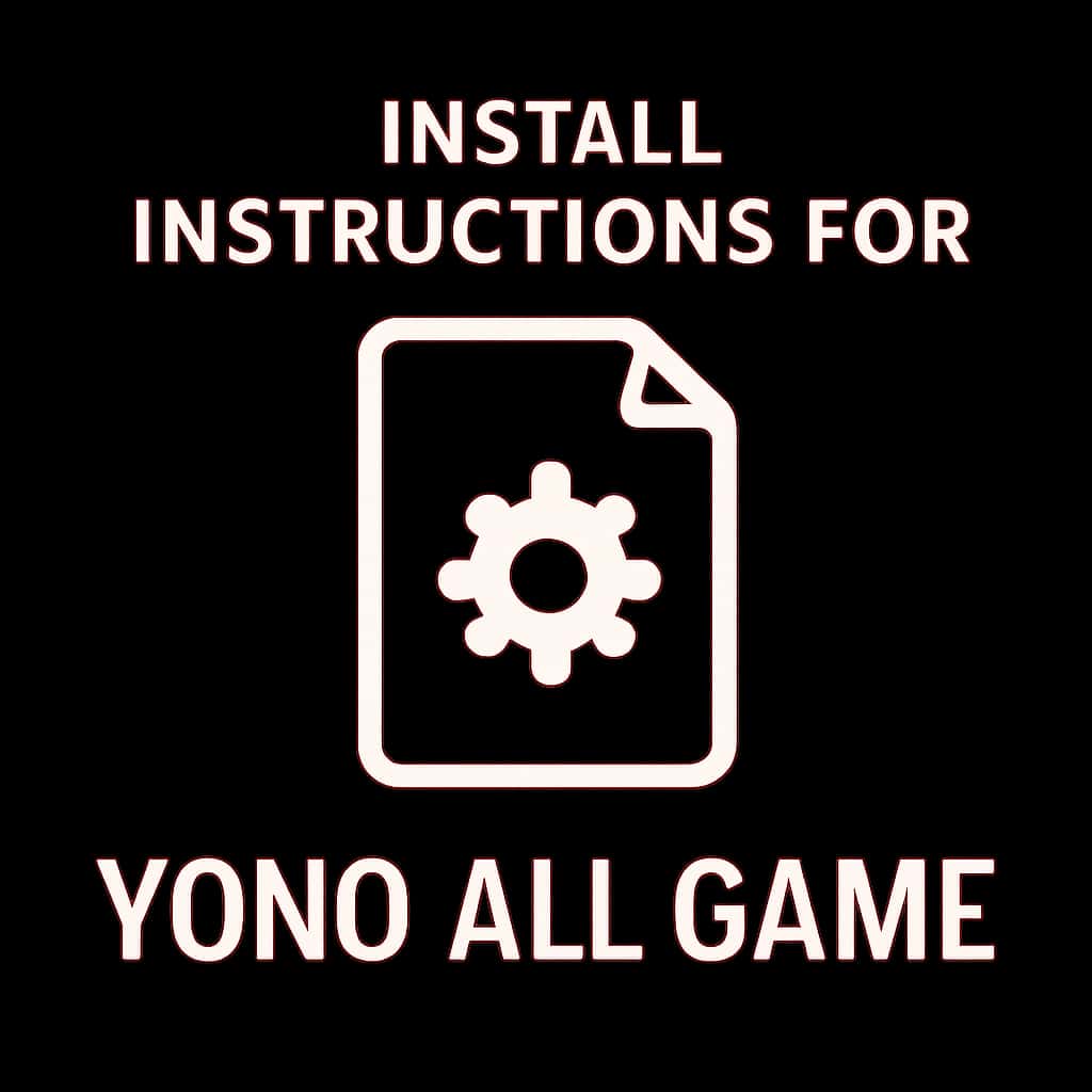 Icon for Yono All Game installation instructions.