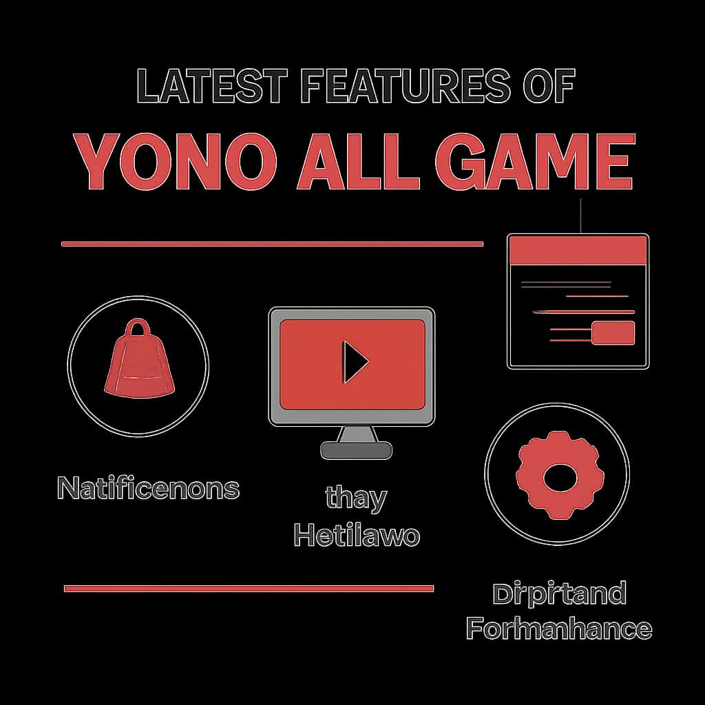 Diagram explaining key features of Yono All Game.